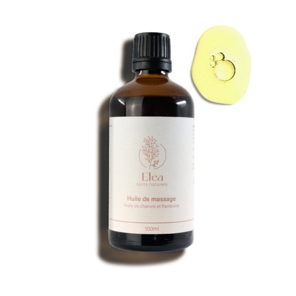 LOT DE 12 HUILES DE MASSAGE CHANVRE & FRAMBOISE | ELEA